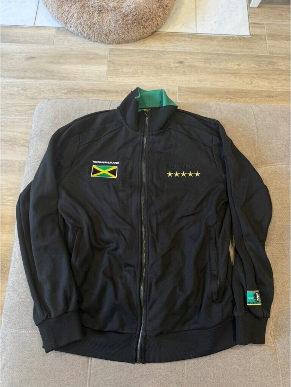 Bob Marley Shoe Palace Track Jacket XL Black Lion